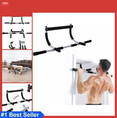 Doorway Pull Up Bar 330 Lbs Capacity Leverage Mount No Screws Home Gym Strength
