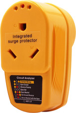 55310 RV Surge Protector with Adapter Circuit Analyzer, 30 Amp Male to Female Wi