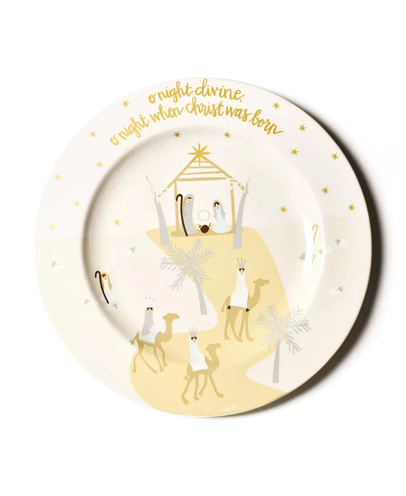 Coton Colors 'O Holy Night' 14' Round Platter - Thumbnail 2