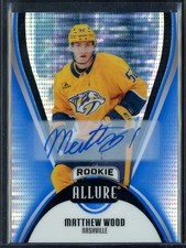 2025-26 Upper Deck Allure Autographs Blue Line #119 Matthew Wood 23/35