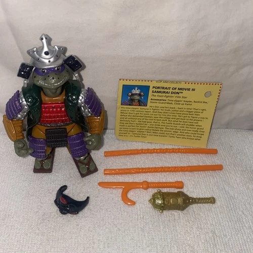 Tmnt Movie 3 Samurai Don Complete Vintage Figure