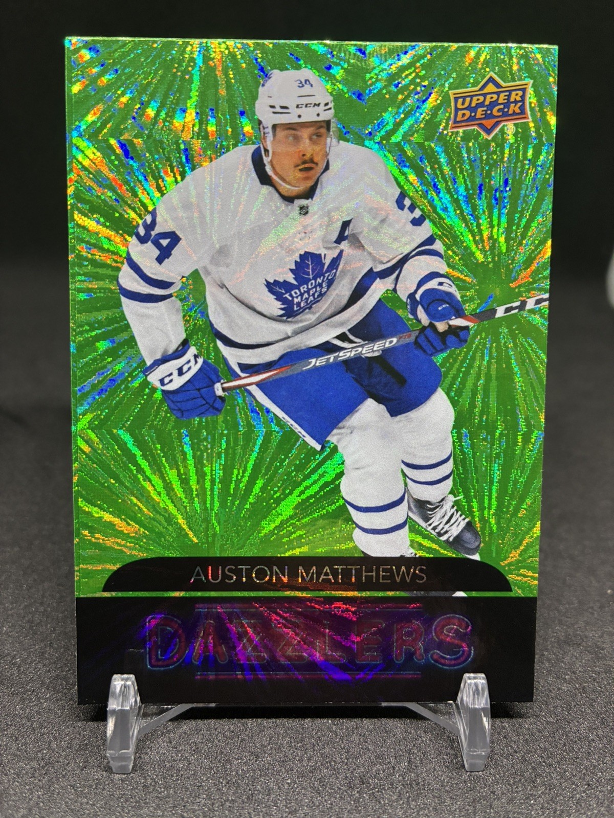 2020-21 Upper Deck Green Dazzlers Auston Matthews #DZ-42