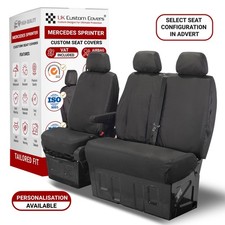 Mercedes Sprinter Tailored Waterproof Seat Covers Personalisation Available