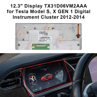 Display TX31D06VM2AAA für Tesla Model S, X GEN 1 Digitales Kombiinstrument - Bild 1 von 4