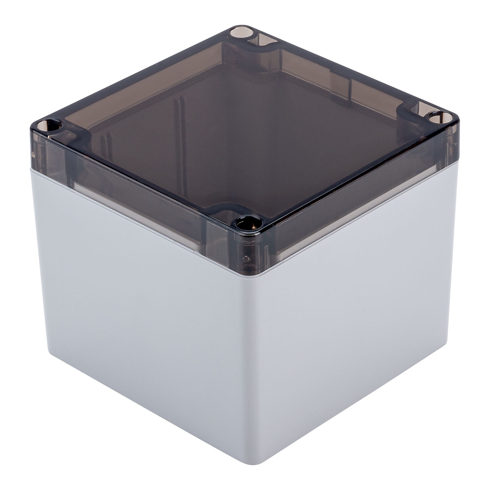 Hammond Watertight PC Enclosure Grey, Smoked Lid 105 x 105 x 90mm