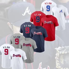 HOT SALE! Ha-Seong Kim #9 Atlanta Braves 2025 Name & Number For Fans