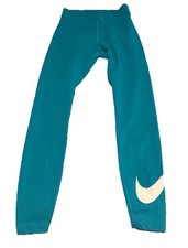 Nike Swoosh Leggings Teal Color Women  s Size Small