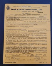 1970 Bowery Boys Signed Music Contract Stevens Point Wisconsin People's Fair Rar