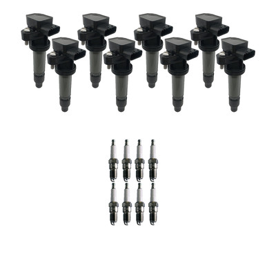 Hitachi 8 Ignition Coil 8 Denso Nickel Spark Plugs Kit For DTS Lucerne 4.6 V8