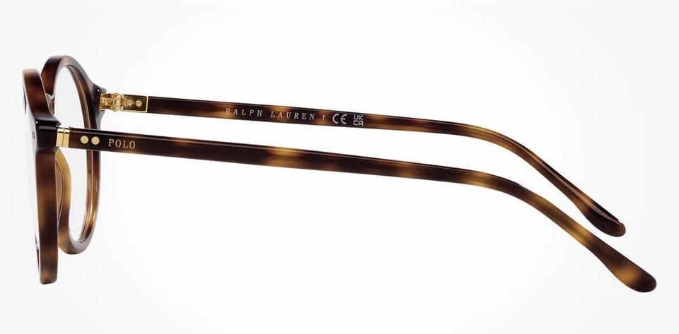 Nuevo Polo Ralph Lauren Hombres Gafas Redondas PH2260 6089 Rojo Brillante Habana 50mm Foto 3 de 4