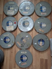 16mm Lot of 10  Metal Movie Canisters 12 1/2" X 1