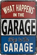 Vintage Tool Rules Garage Shop Tin Metal Signs Home D cor 8x12