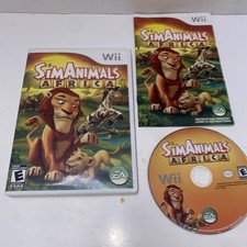 SimAnimals Africa Nintendo Wii 2009 Video Game EA w/ Manual