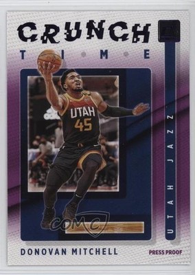2021-22 Panini Donruss Crunch Time Press Proof Purple Donovan Mitchell #14 5h8