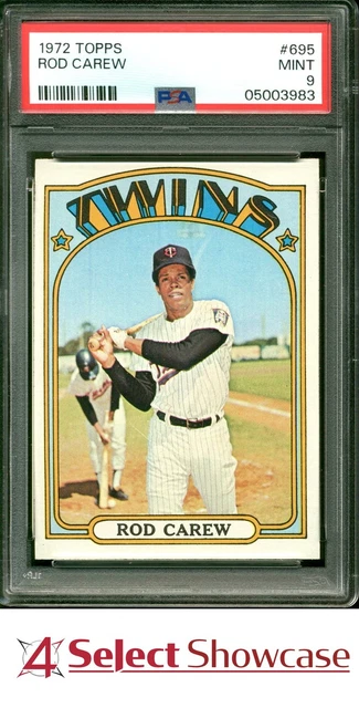 1972 Topps #695 Rod Carew Twins Hof PSA 9
