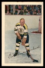 1952-53 PARKHURST BILL QUACKENBUSH BRUINS #68 VGEX WAX STAIN CORNERS TOUCHED