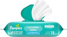 Pampers Baby Wipes Complete Clean Baby Fresh Scent 72 Count Flip Top Pack