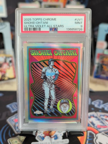 Shohei Ohtani #UV-1 2025 Topps Chrome Ultra Violet All Stars card