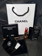 Chanel Compact Mirror & Rouge Allure Lipstick Pirate 99 With Gift Bag Gift Set