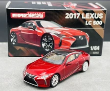 ENCHERY 1:64 2017 Lexus LC500 Diecast Bottom Model Car Rubber Tires