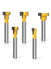 Keyhole Router Bit Set- 1/4 Inch Shank Router Bits，5 Pcs Router Bit Set 5/16&3/8