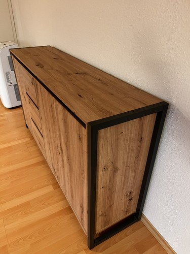 Kommode DENVER - Artisan Eiche-anthrazit - 160 cm Sideboard Kommode TV Sideboard - Bild 11 von 11