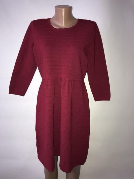 Women Hobbs Dress Burgundy Viscose 44 / XXL / 52