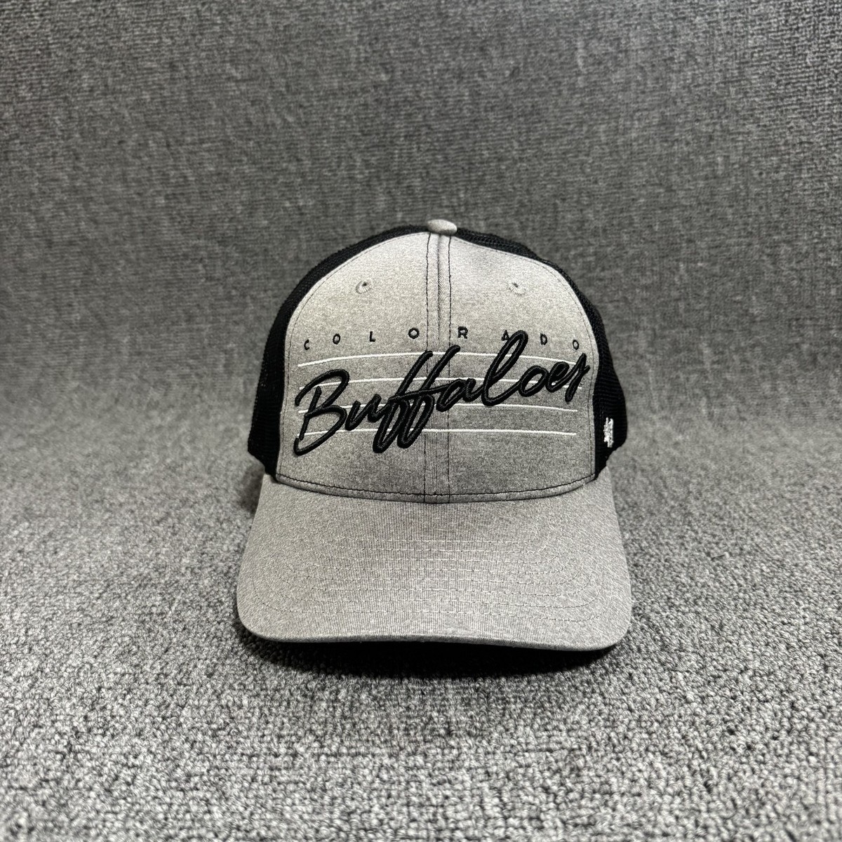 '47 Brand Colorado Buffaloes Trucker Snapback Grey Black Hat NCAA