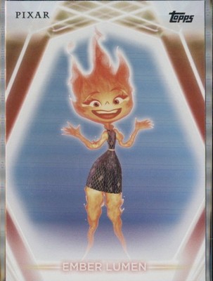 2026 Topps Disney Neon Ember Lumen Elemental Rainbow Foil Parallel Card #181