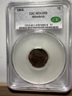 1868 Indian Head Cent CACG MS63RB WitterBrick CAC Green CAC Premium PQ Rare