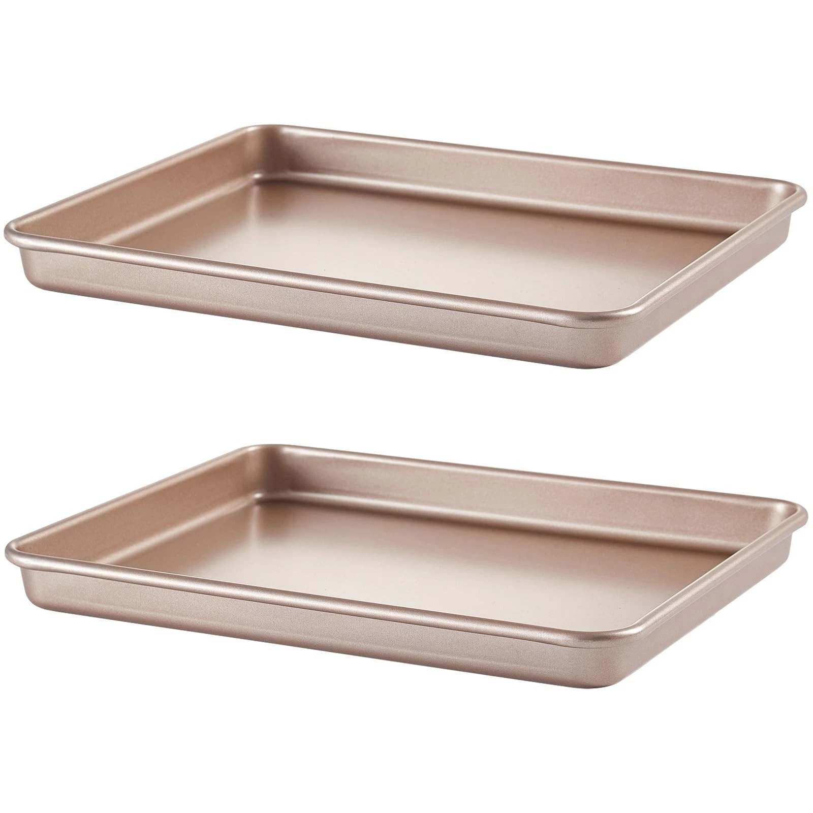 12.7-Inch Nonstick Baking Sheets & Cookie Trays for Oven, 2-Pack Durable Rect...