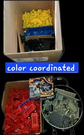 LEGO Bulk Parts Lot 11,571 pcs w/ Minifigures Multicolor Plastic Box
