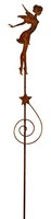 Rost Gartenstecker Elfe 112 Cm Hoch - Edelrost Gartendeko Rostige Metall-Deko