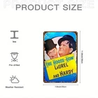 Tin Metal Signs Home Décor Laurel and Hardy: The Classic Comedy Duo Vintage-