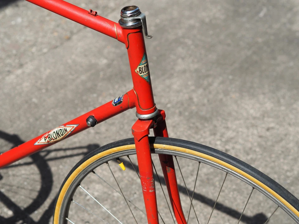 Vintage Rennrad Stahl Rahmen P.BLONDIN STRASBOURG VITUS 788 RH: 60 x 58,5 cm - Bild 4 von 4