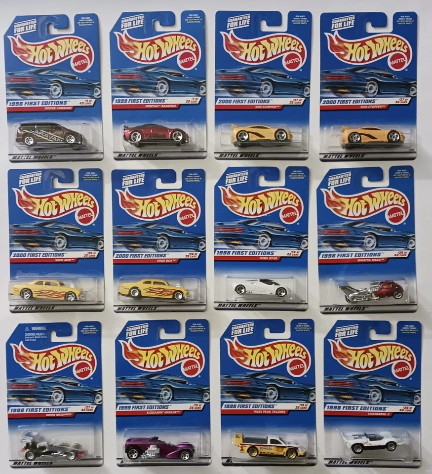 Lot of 60 1995-2012 Hot Wheels All First Editions & New Models (Nice Cards) - Image 2 of 4