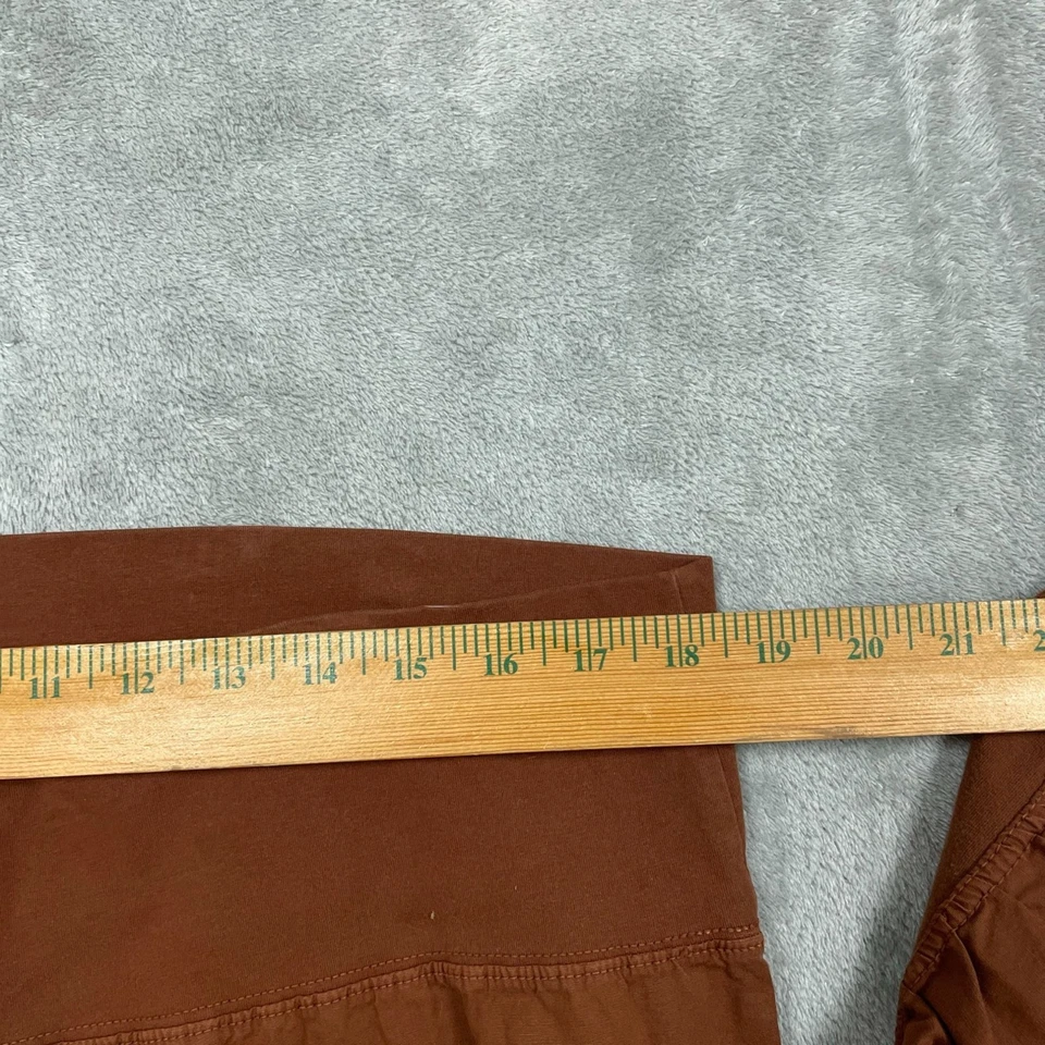 Pantalones holgados XCVI Wearables para mujer marrón óxido acanalados talla 1X a0256 Foto 3 de 4