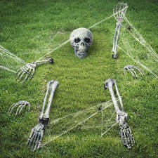Halloween Decorations Skeleton Groundbreaker Skeleton 8pcs Halloween Outdoor Dec
