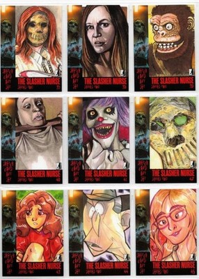 The Slasher Nurse Trading Cards Series 2. Set Of 10- Cards. RRParks Cards 2025