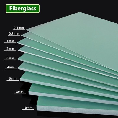 FR-4 Fiberglass Board Aqua Green Epoxy Resin Sheet Plate 0.5mm to 40mm Thickness