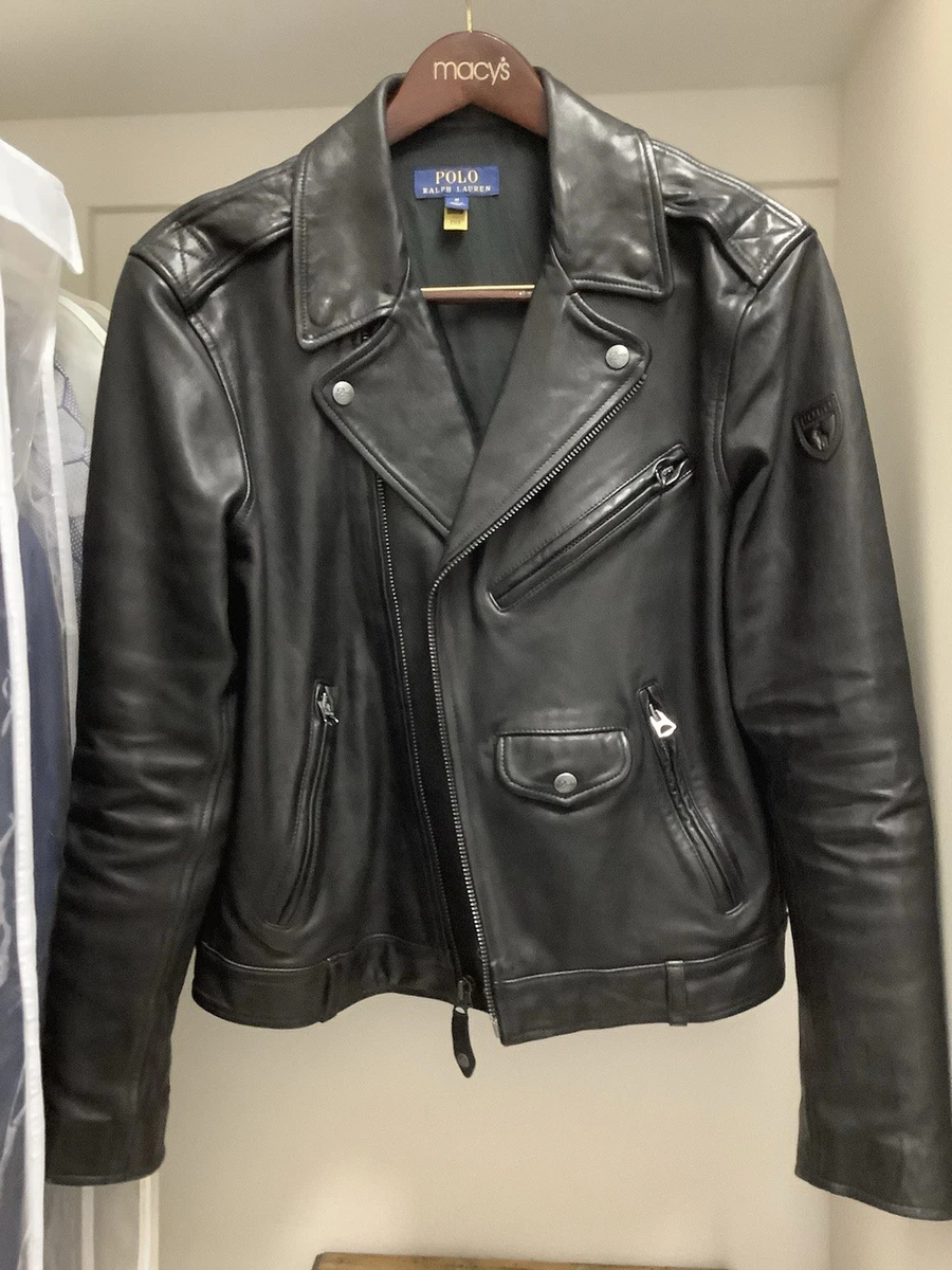 Ralph Lauren Leather Outer Shell Black Coats, Jackets & Vests for