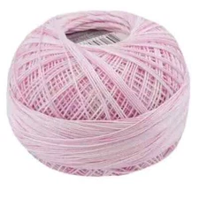 Lizbeth Egyptian Cotton Crochet Thread Size 40 Color 189 Pink Ice