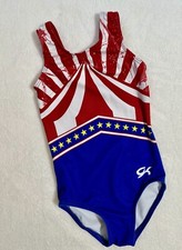 GK ELITE Gymnastics LEOTARD Circus STARS Atlantic Coast USA Child X-Small CXS