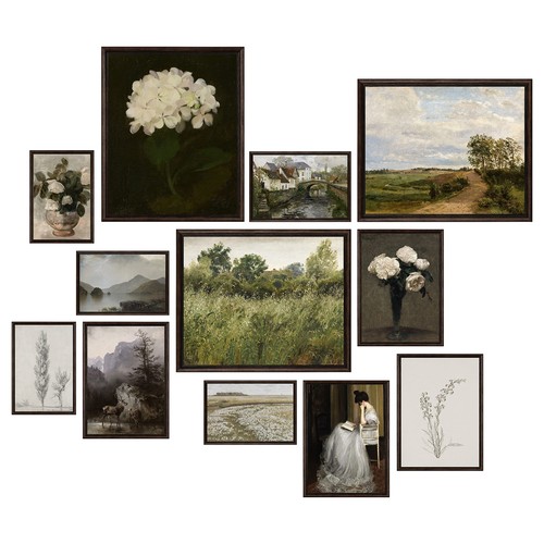 Vintage Wall Art Decor - Vintage Posters for Room Aesthetic Picture, Eclectic...