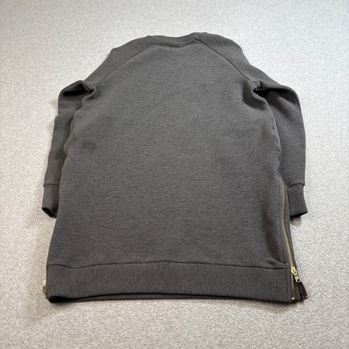 Varley Sweater Albert Dress Women S Gray Sweatshirt Side Zipper Athleisure READ - Picture 2 of 13