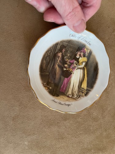 Tuscan Cries of London Plate Sweet China Oranges Made In England 4" dish trinket - Picture 3 of 3