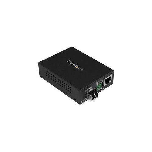 ipolex Gigabit Ethernet Glasvezel Mediaconverter, Multimode LC Media Converter met 1Gb SFP SX Transceiver-10/100/1000Base-Tx naar 1000Base-SX, 550m(Europese Voeding