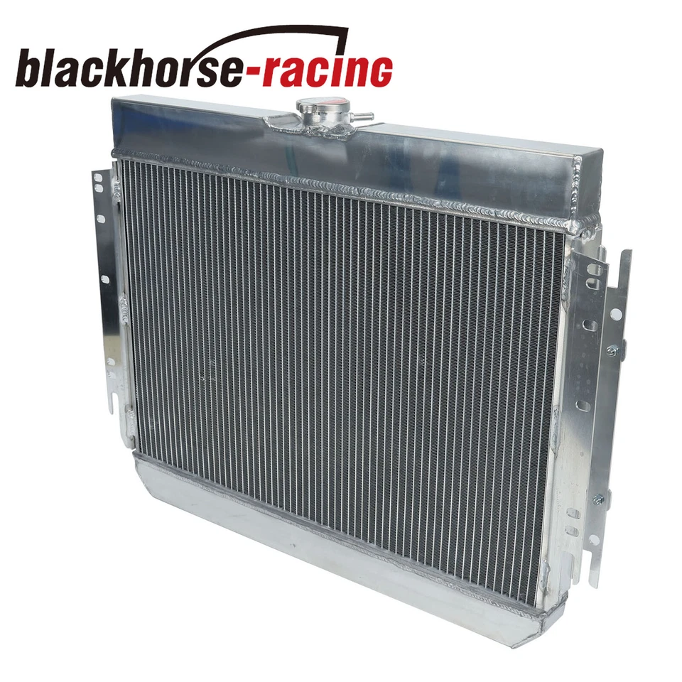 PARA 63-68 Chevy Impala/64-67 EL Camino 3 filas radiador de aluminio + ventilador de cubierta + relé Foto 4 de 4