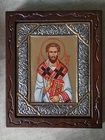 Saint Eleutherius Religious Orthodox Byzantine Icon Silver Hand Painting!!!!!