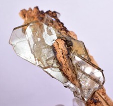 ESPCIMEN MINERAL TRANSLÚCIDO BRILLANTE CRISTALES DE BARITA GEMA 11,5 cms EB69